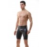 Faux Leather tight shorts by WangJiang