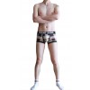 Brown Plaid Boxer Shorts by WangJiang