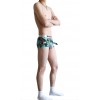 WangJiang Abstract Print Nylon Boxer Shorts with Cock Sock