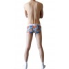 WangJiang Abstract Print Nylon Boxer Shorts with Cock Sock