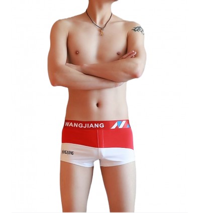 White and White Nylon Boxer Shorts by WangJiang