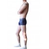 Black and White Nylon Boxer Shorts by WangJiang