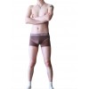 Grey Nylon Boxer Shorts by WangJiang