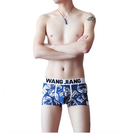 Cotton Boxer Shorts with Print by WangJiang