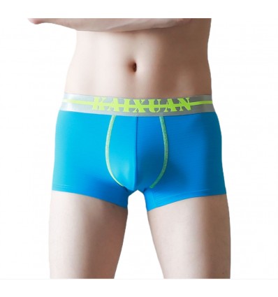 WangJiang Elastic Nylon Boxer Shorts 5018-PJ blue