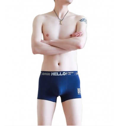 WangJiang Nylon Boxer Shorts 3065-PJ navy