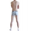 WangJiang Nylon Fabric Dot Boxer Shorts 3064-PJ grey