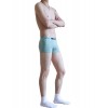 WangJiang Nylon Fabric Dot Boxer Shorts 3064-PJ light green