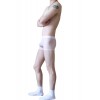 WangJiang Transparent Polyester Fabric Boxer Shorts 3066-PJpink