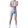 WangJiang Transparent Polyester Fabric Boxer Shorts 3066-PJ blue