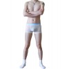 WangJiang Transparent Polyester Fabric Boxer Shorts 3066-PJ white