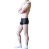 WangJiang Transparent Polyester Fabric Boxer Shorts 3067-PJ black