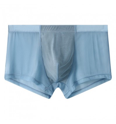 WangJiang Transparent Polyester Fabric Boxer Shorts 3067-PJ blue