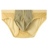 WangJiang Transparent Polyester Fabric Brief 3067-SJ yellow