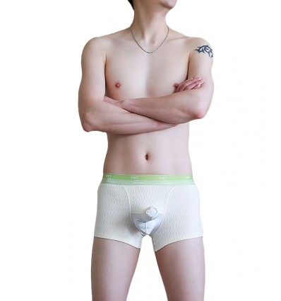 WangJiang Cotton Boxer Shorts with Sleeve 5023-PJ Nude