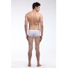Open Front Low Rise Boxer Brief by WangJiang 4011-PJ white